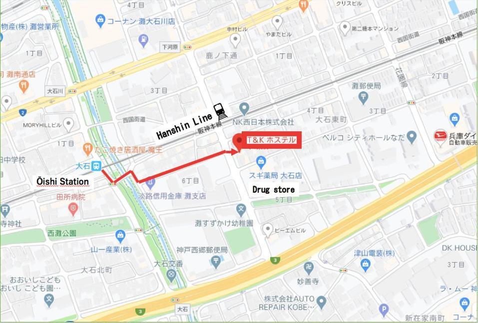 T And K Hostel Kobe Sannomiya East المظهر الخارجي الصورة